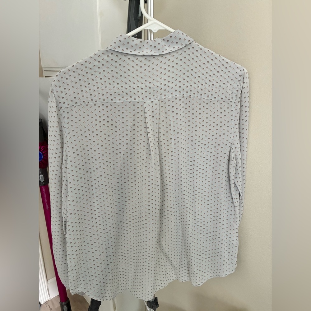 Ann Taylor White Button Down Shirt - Picture 3 of 5